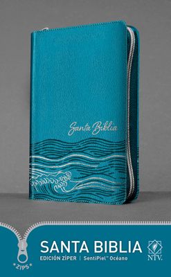 Santa Biblia NTV, Edición zíper, Océano (SentiPiel, Azul claro) (Spanish Edition)