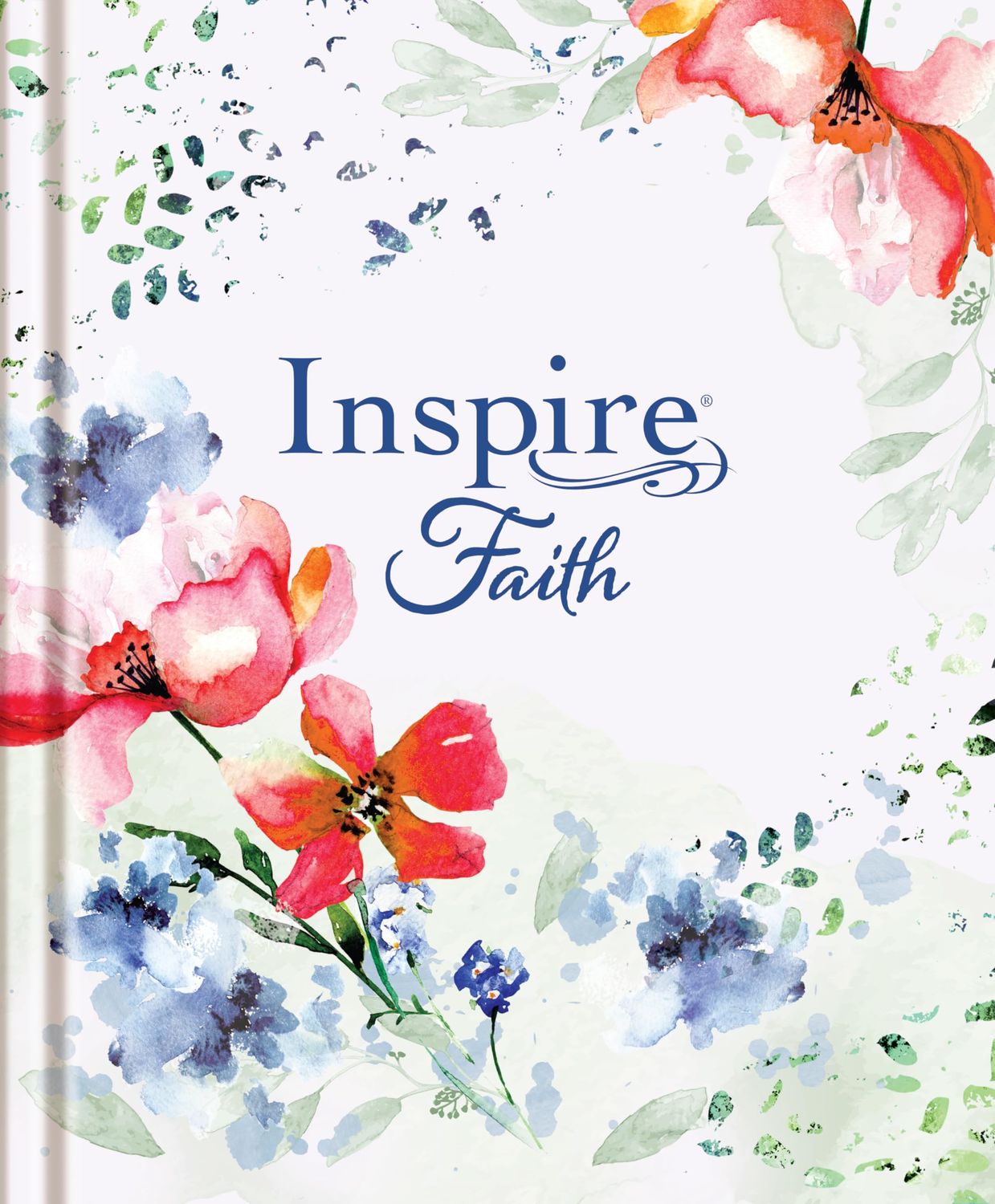 Inspire FAITH Bible Large Print NLT, Filament Enabled (Hardcover, Wildflower Meadow)