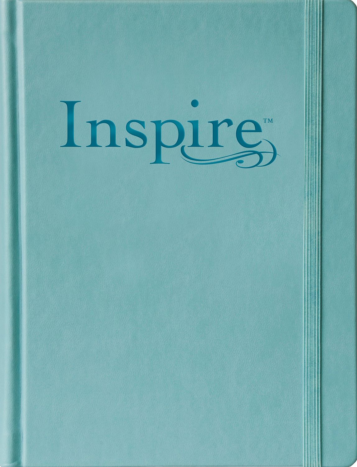 Tyndale NLT Inspire Bible (Large Print, Hardcover, Tranquil Blue): Journaling and Coloring Bible