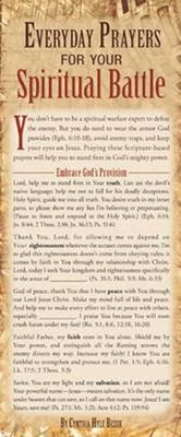 Everyday Prayers for Your Spiritual Battle 50-pack (Prayer Cards)..