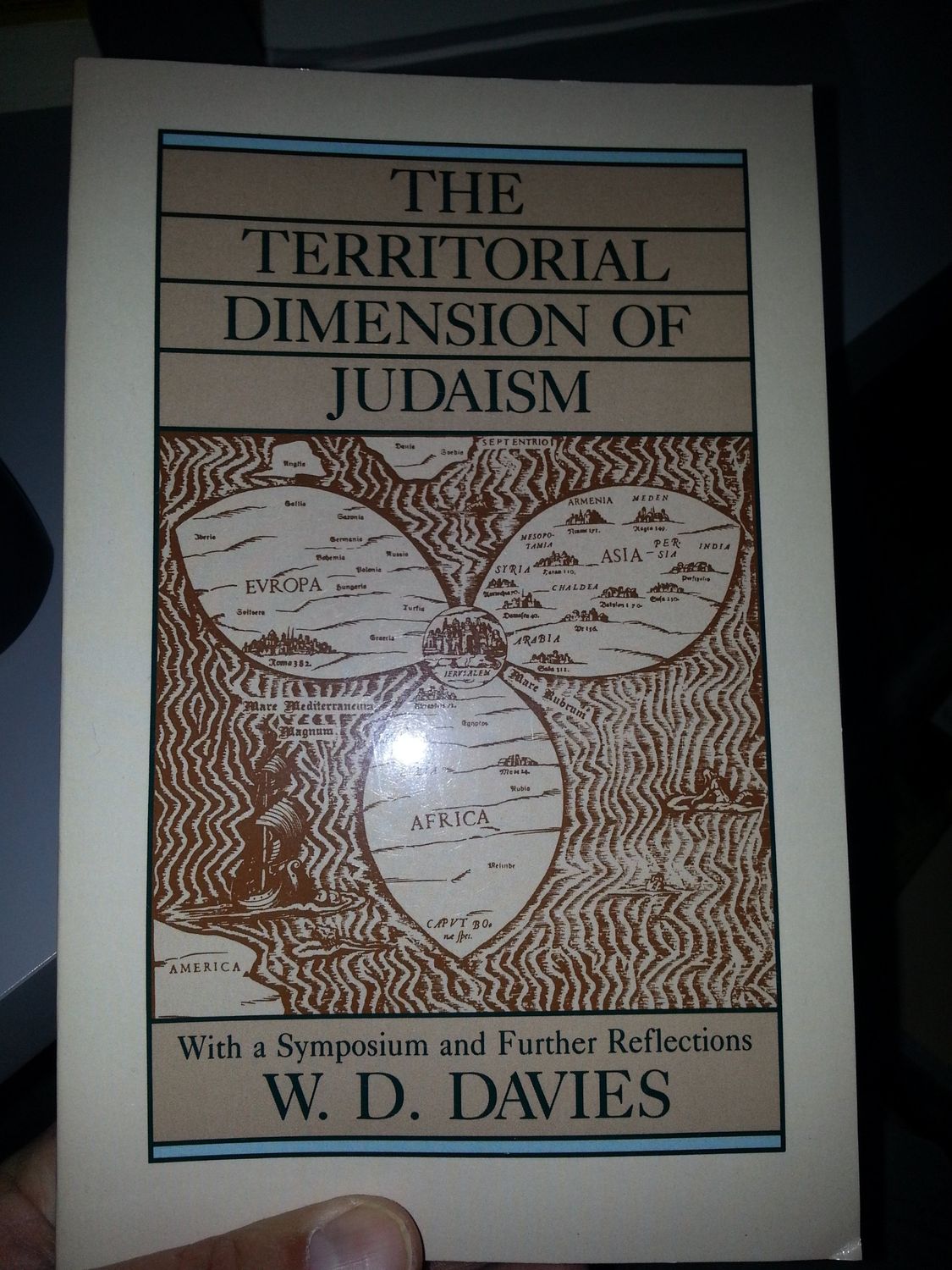 The territorial dimension of Judaism...