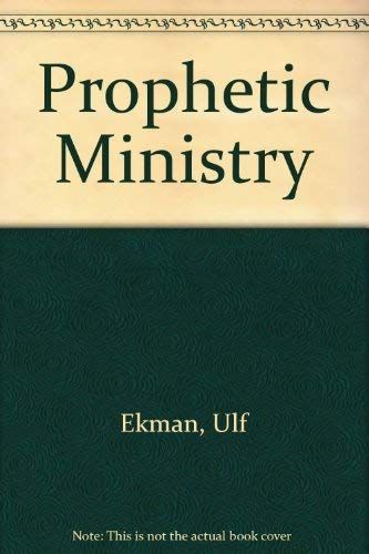 Prophetic Ministry...
