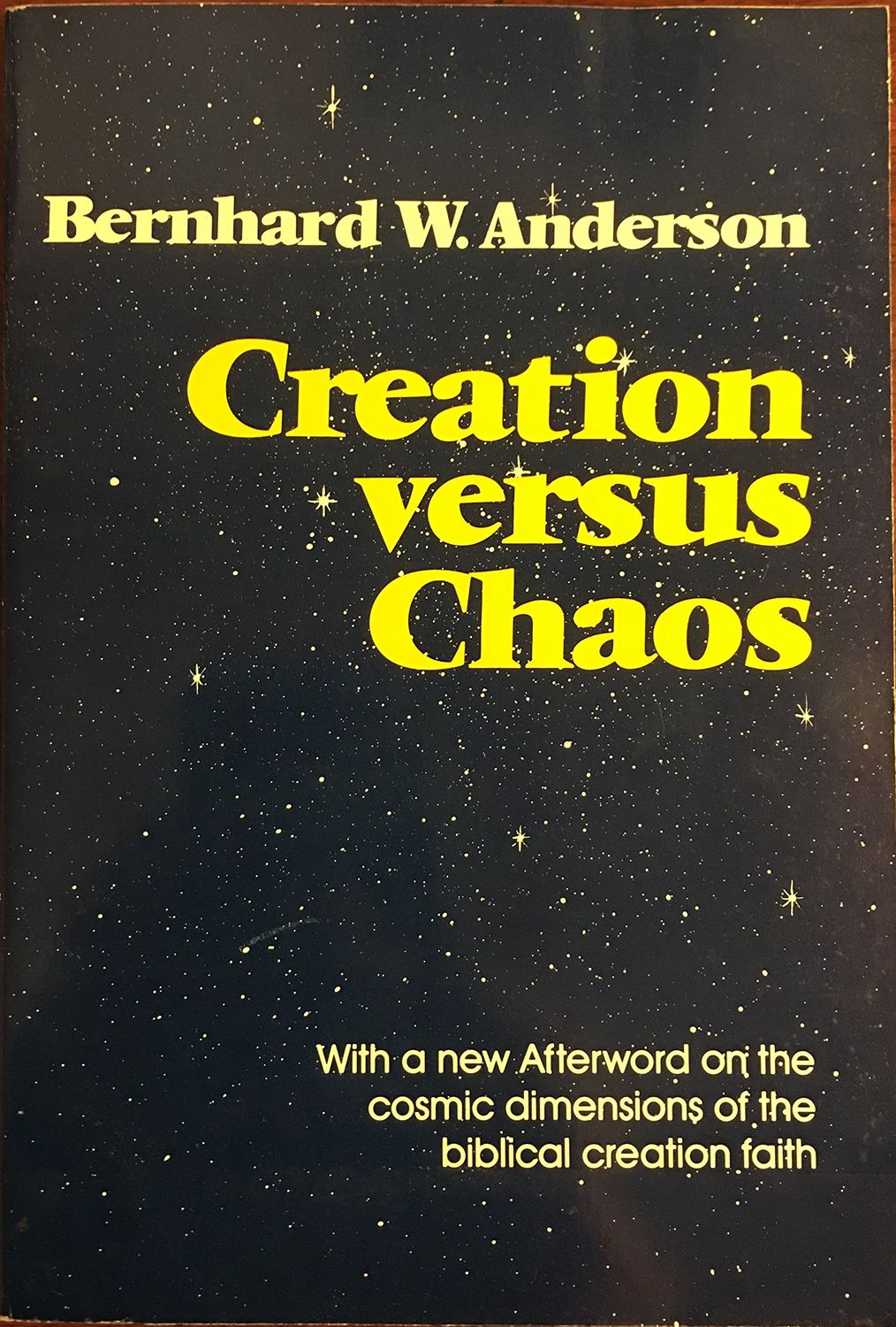 Creation Versus Chaos: The Reinterpretation of Mythical Symbolism in the Bible...
