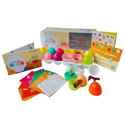 Resurrection Eggs 30th Anniversary Edition - 12 Piece Easter Eggs Set with Booklet &amp; Religious Figurines