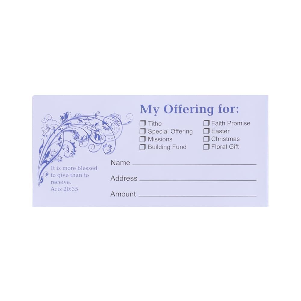 Offering Envelope Blessed To Give 100Ct