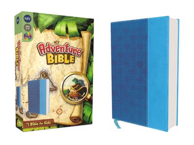 NIV, Adventure Bible, Leathersoft, Blue, Duo-Tone, Full Color