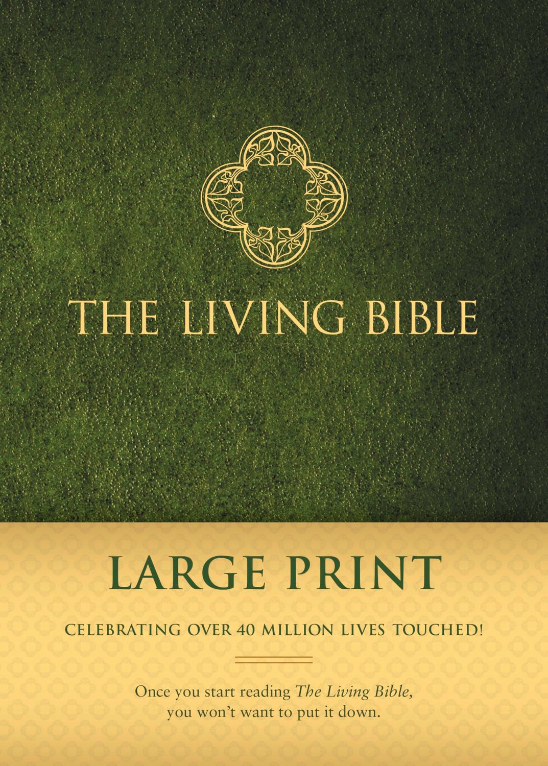 The Living Bible Large Print Edition (Hardcover, Green)