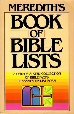 Meredith&#39;s Book of Bible Lists..