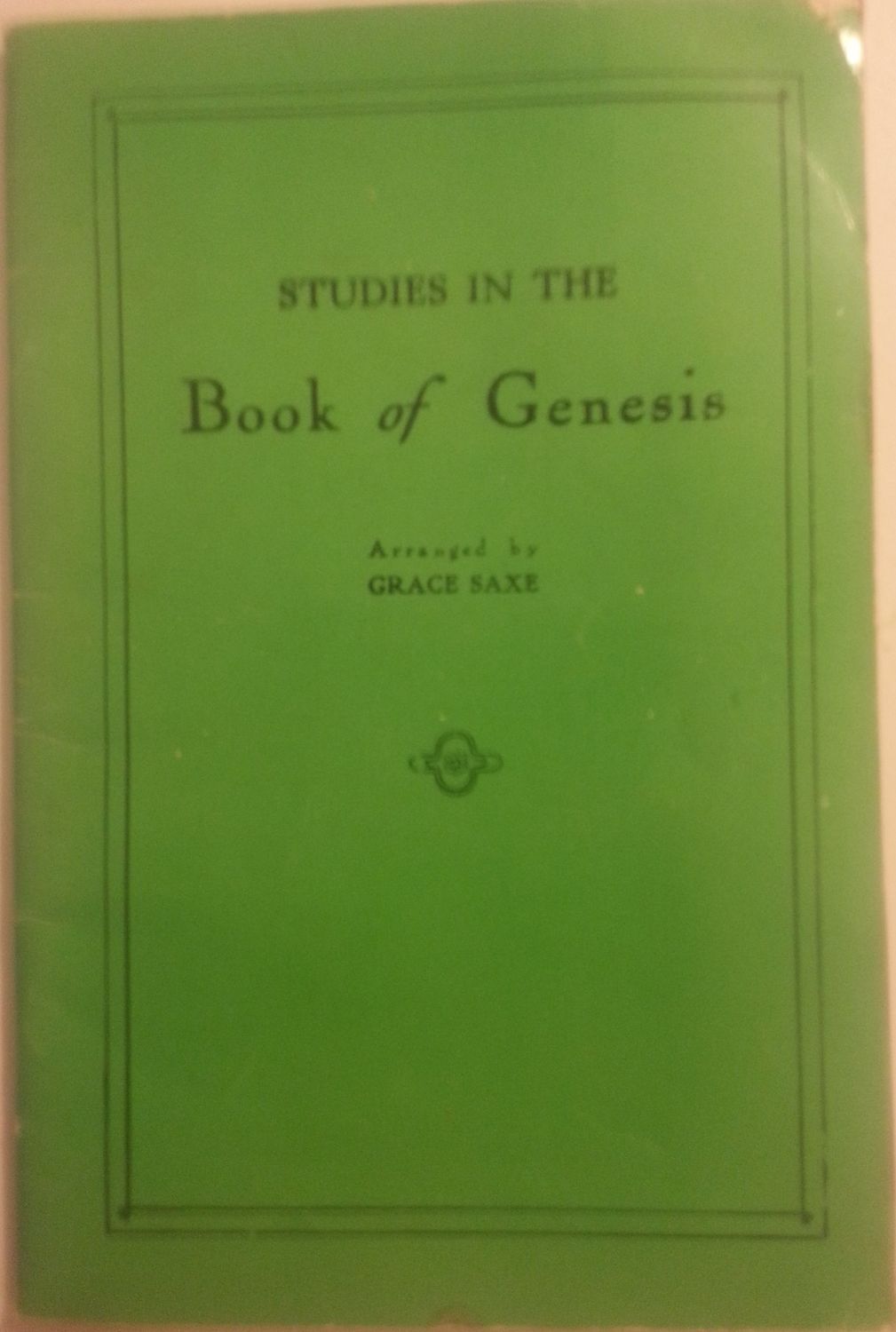Studies in the book of Genesis....