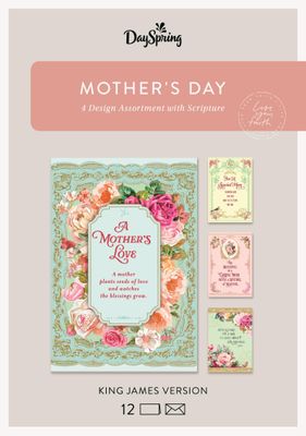 Card-Boxed-Mother&#39;s Day/Vintage Pattern (Box Of 12)