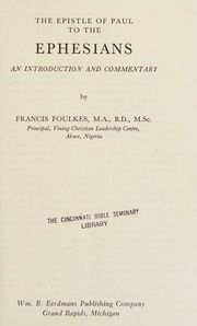 The Epistle of Paul to the Ephesians...