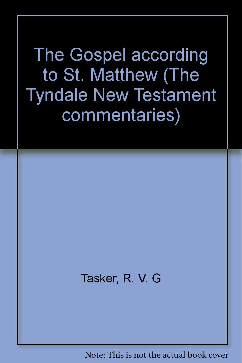 The Gospel According to St. Matthew...