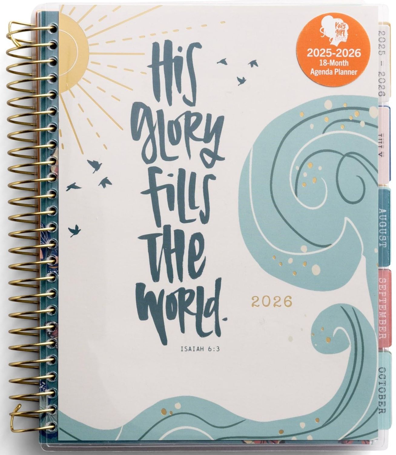 Katygirl - His Glory Fills the World 2025-2026 18-Month Devotional Planner (July 2025 - December 2026)