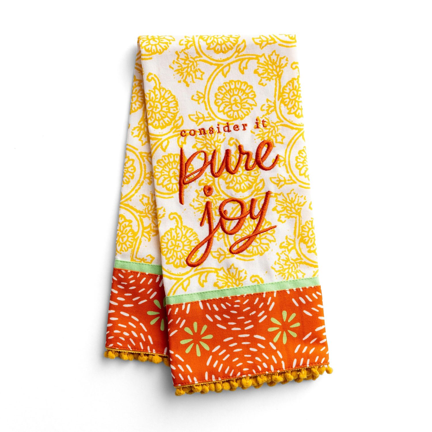 Aarti Sequeira - Consider It Pure Joy Tea Towel, 18" x 26"