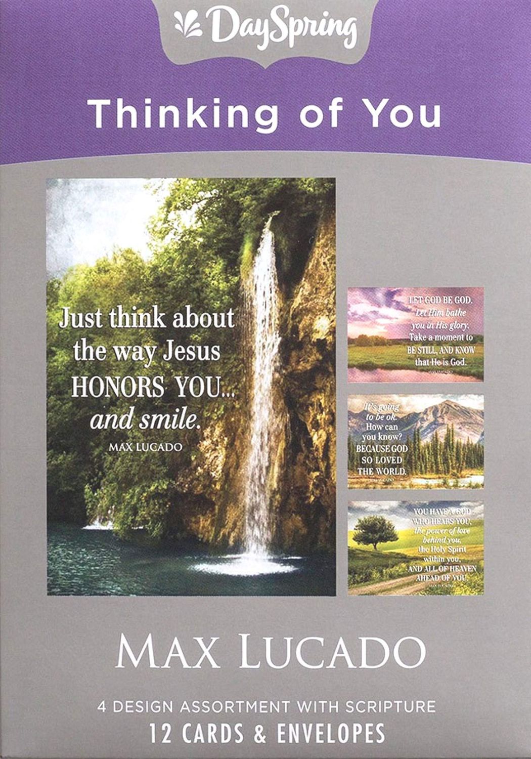 Max Lucado - Thinking of You - 4 Design Assortment with Scripture