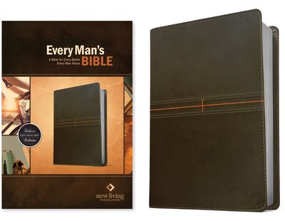 Every Man&#39;s Bible NLT (LeatherLike, East-West Grey)