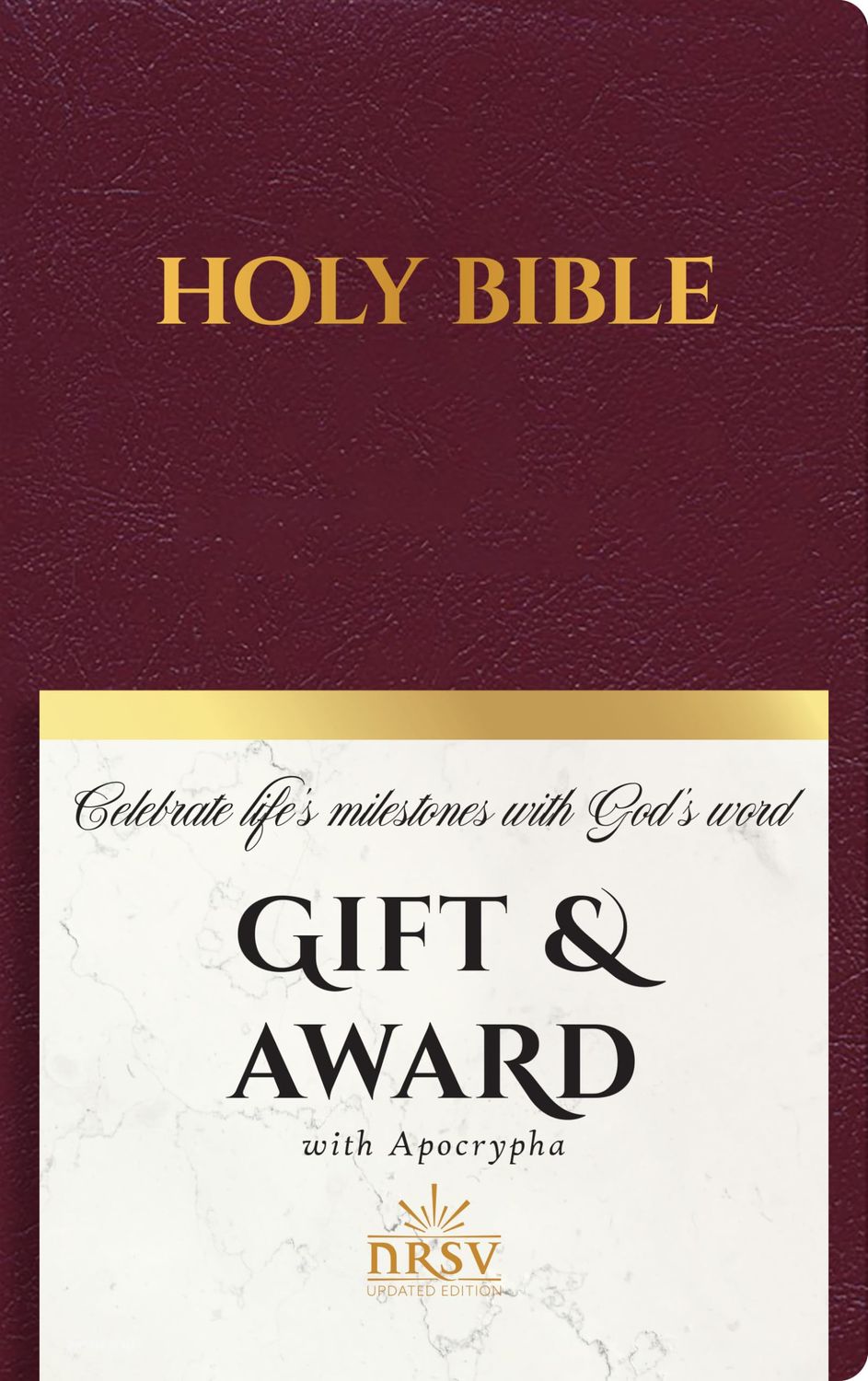 NRSV Updated Edition Gift &amp; Award Bible with Apocrypha (Imitation Leather, Burgundy)