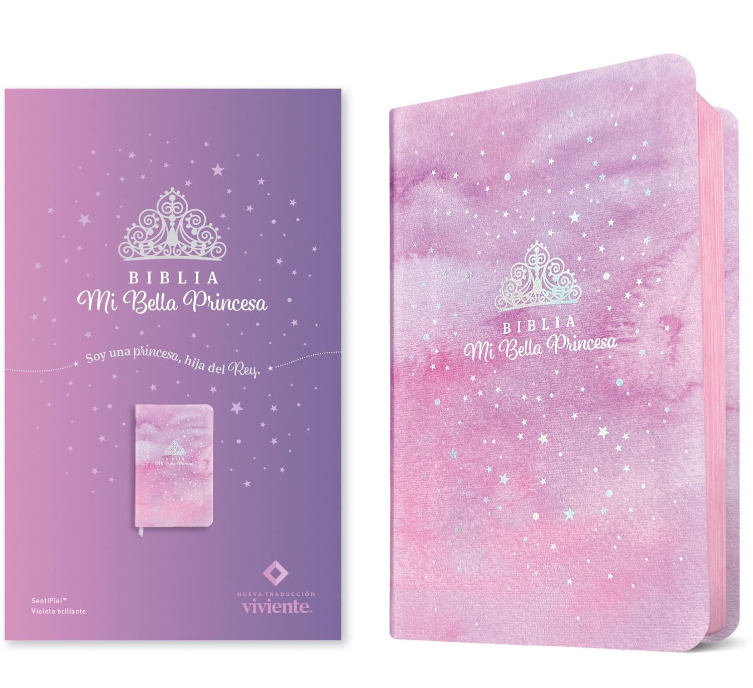 Biblia NTV, Mi bella princesa (SentiPiel, Violeta brillante) (Spanish Edition)