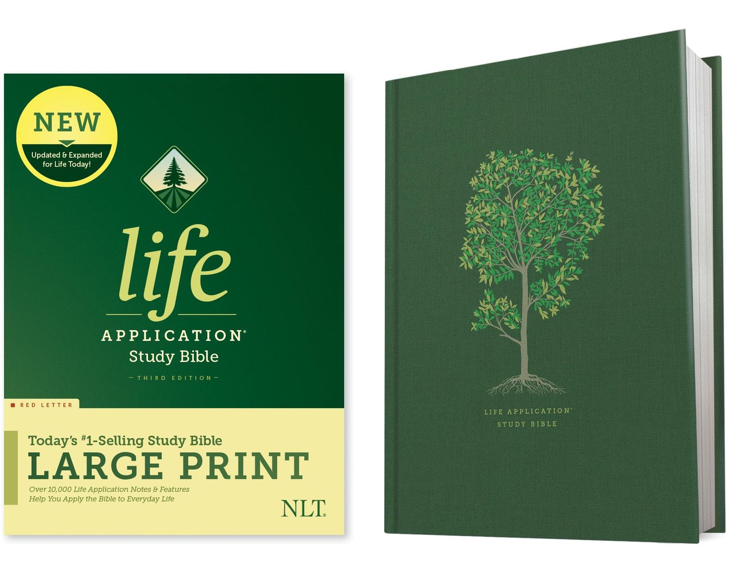 NLT Life Application Study Bible, Third Edition, Large Print (Hardcover, Red Letter)