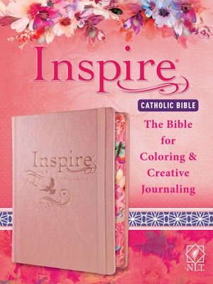 NLT Inspire Catholic Bible (Hardcover, Rose Gold)