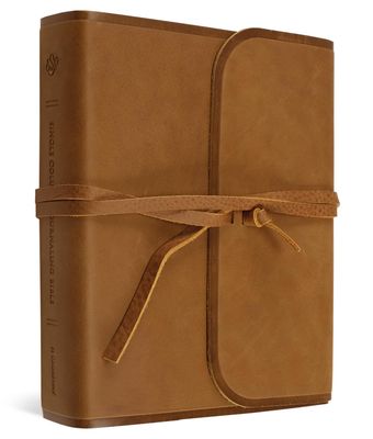 ESV Single Column Journaling Bible (Natural Leather, Brown, Flap with Strap): Holy Bible, ESV