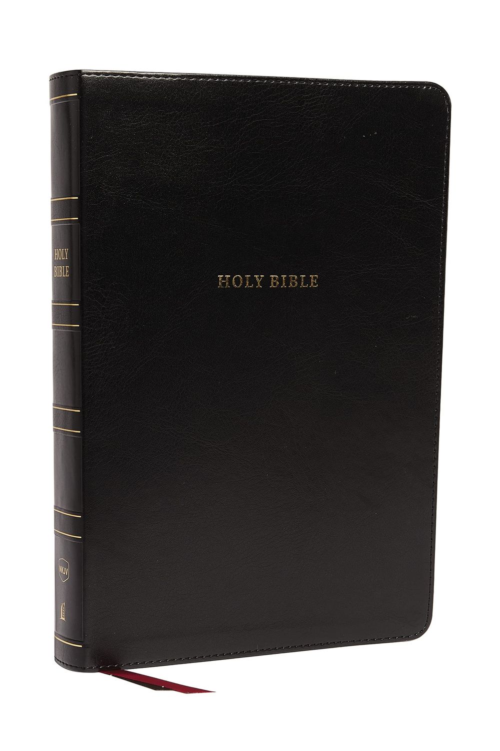 NKJV Holy Bible, Super Giant Print Reference Bible, Black Leathersoft, Red Letter, Comfort Print