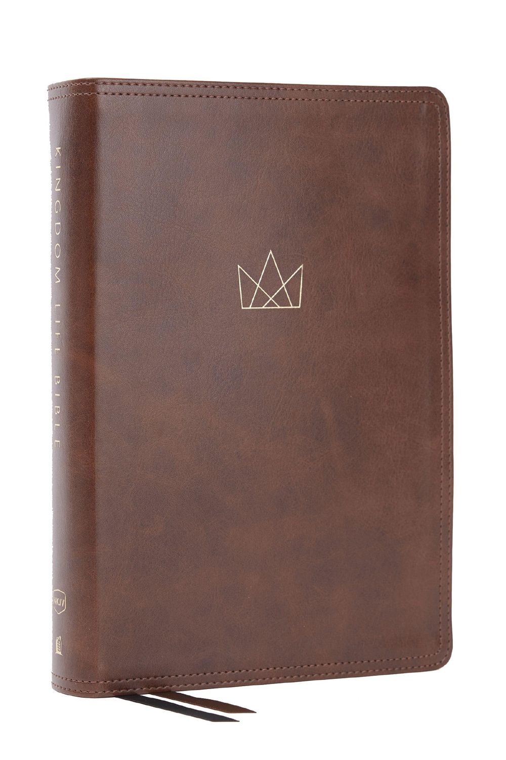 Kingdom Life Bible: Joining God&#39;s Mission to Save the World (NKJV, Brown Leathersoft, RL, Comfort Print)
