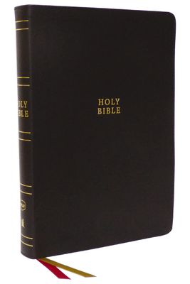 NKJV Holy Bible, Super Giant Print Reference Bible, Brown Bonded Leather, RL, Thumb Indexed, Comfort Print
