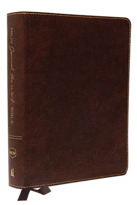 NKJV, Journal the Word Bible, Bonded Leather, Brown, RL, Comfort Print: Reflect, Journal, or Create Art