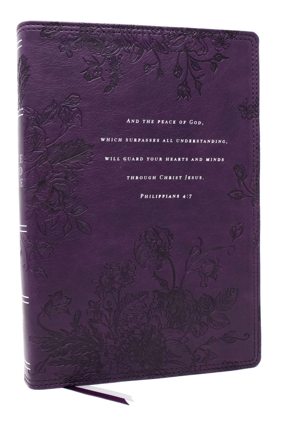 Peace of God Bible (NKJV, Purple Leathersoft, Red Letter, Comfort Print)