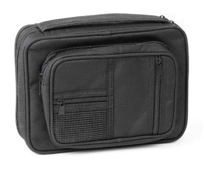 Dicksons Black Reinforced Canvas Bible Cover Case with Handle and Stationary, X-Large