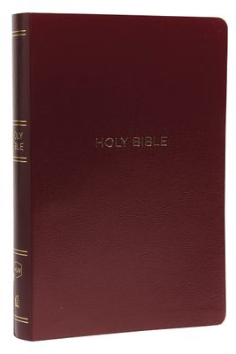 NKJV Holy Bible, Giant Print Center-Column Reference Bible, Burgundy LL, Thumb Indexed, RL, Comfort Print
