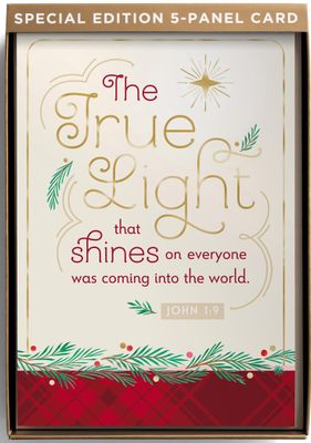 DaySpring - True Light - 18 Christmas Boxed Cards and Envelopes - Special Edition 5-Panel