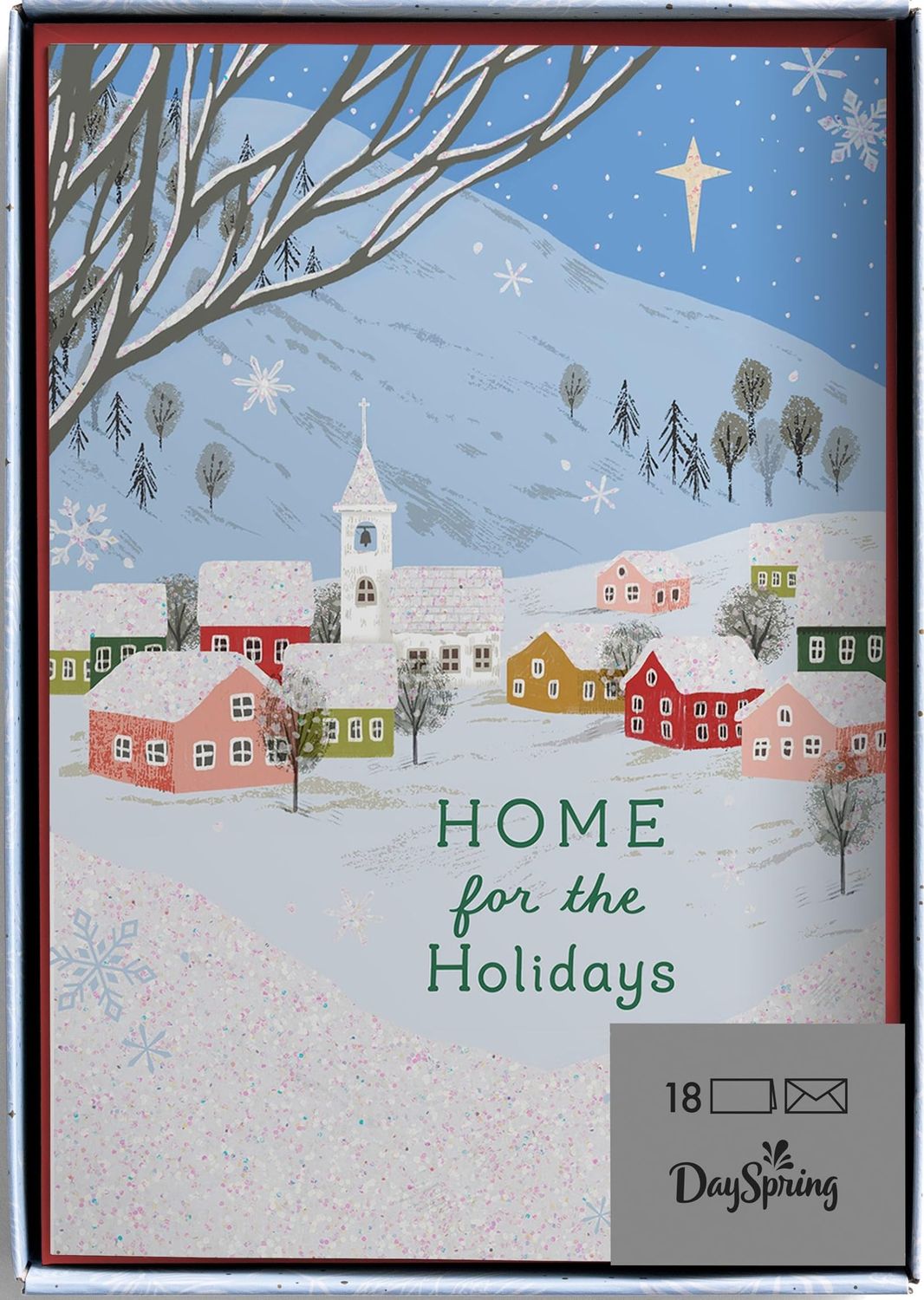 DaySpring - Home for the Holidays - 18 Christmas Boxed Cards and Envelopes, NIV