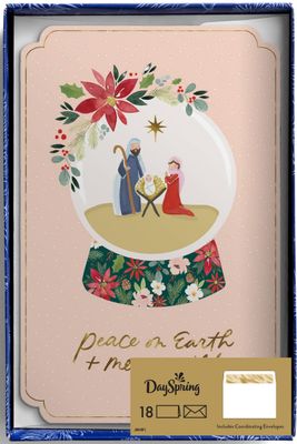 DaySpring - Studio 71 Peace On Earth - 18 Christmas Boxed Cards and Envelopes, NKJV