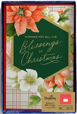 DaySpring Marjolein Bastin Blessings of Christmas - 18 Christmas Boxed Cards and Envelopes, NLT