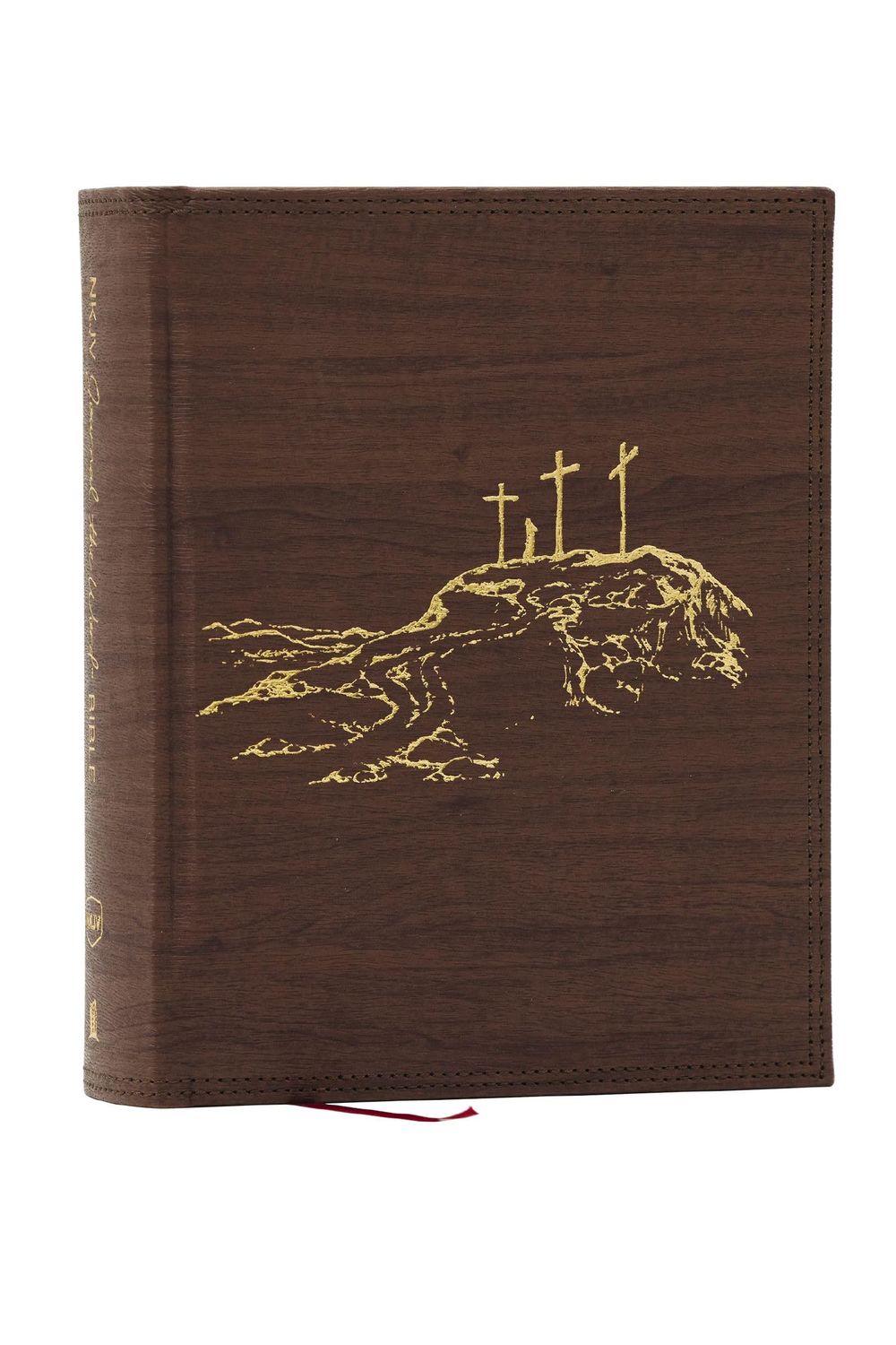 NKJV, Journal the Word Bible, Large Print (Brown Leathersoft over Board, Red Letter)