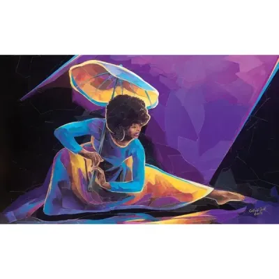 Praise Dancer With Umbrella Floor Mat