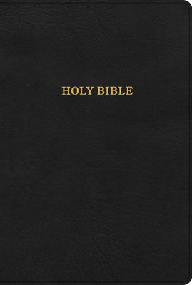 KJV Large Print Thinline Bible, Black LeatherTouch
