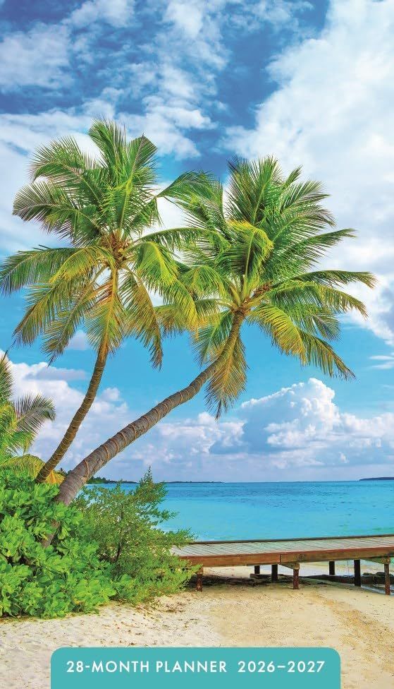 Beaches 28-Month Inspirational Pocket Planner, 2026-2027, 2-Year Calendar