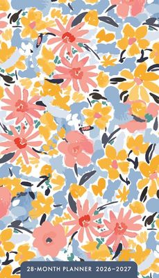 Floral 28-Month Inspirational Pocket Planner 2026-2027, 2-Year Calendar