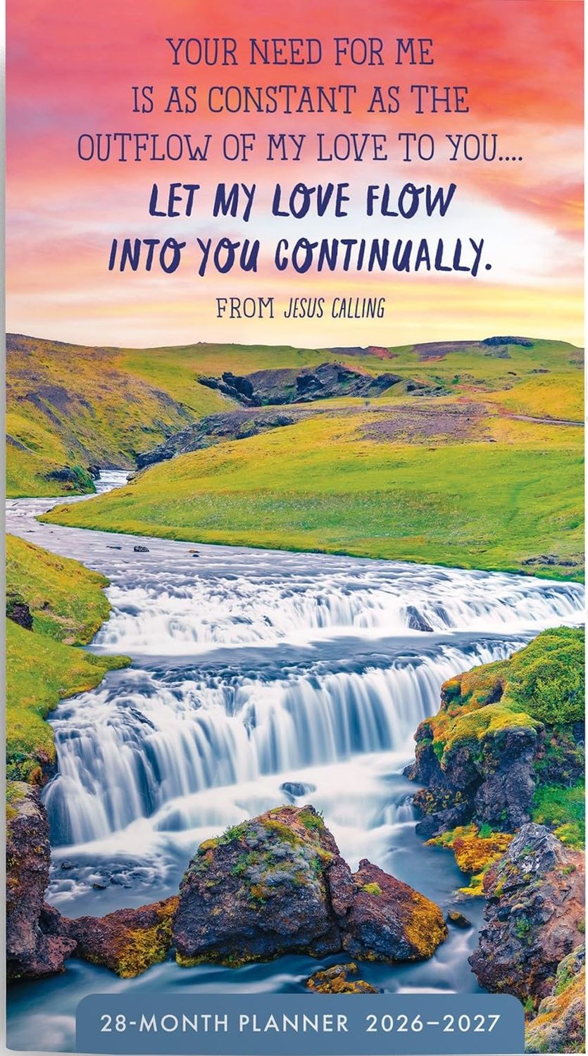 Let My Love Flow Into You Continually 28-Month Inspirational Pocket Planner 2026-2027, 2-Year Calendar
