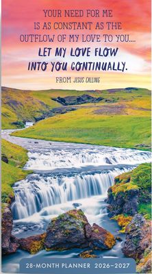 Let My Love Flow Into You Continually 28-Month Inspirational Pocket Planner 2026-2027, 2-Year Calendar