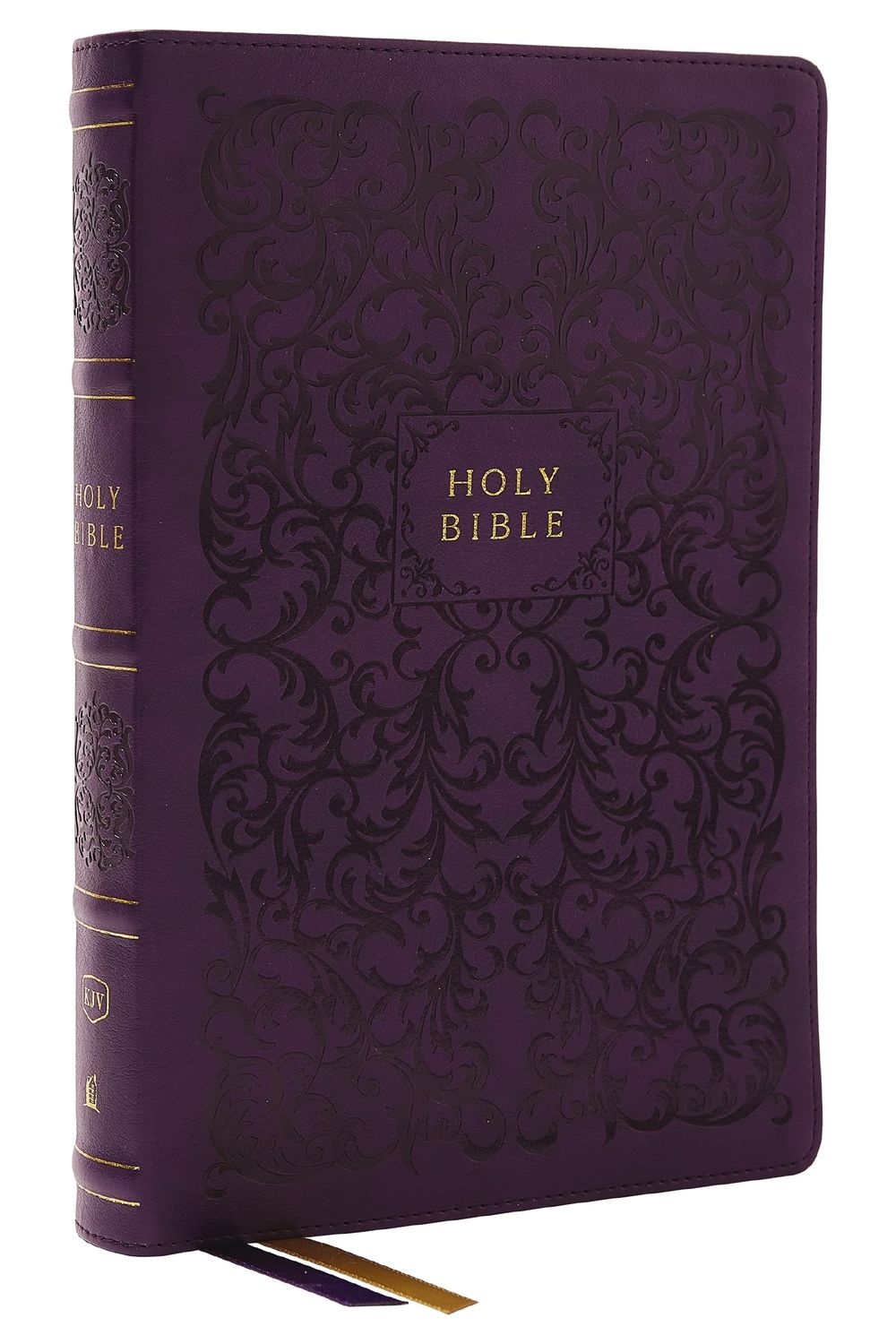 KJV Center-Column Cross Reference Bible, Purple Leathersoft, Red Letter, Comfort Print (Thumb Indexed)
