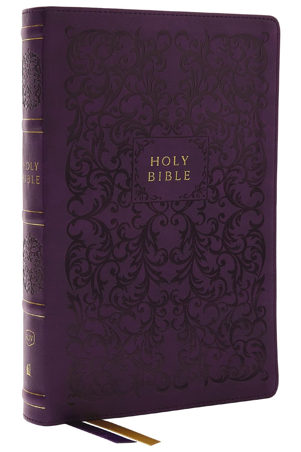 KJV Center-Column Cross Reference Bible, Purple Leathersoft, Red Letter, Comfort Print
