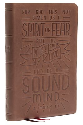 NKJV Personal Size Reference Bible, Verse Art Cover Collection, GL, Brown, Red Letter, Comfort Print