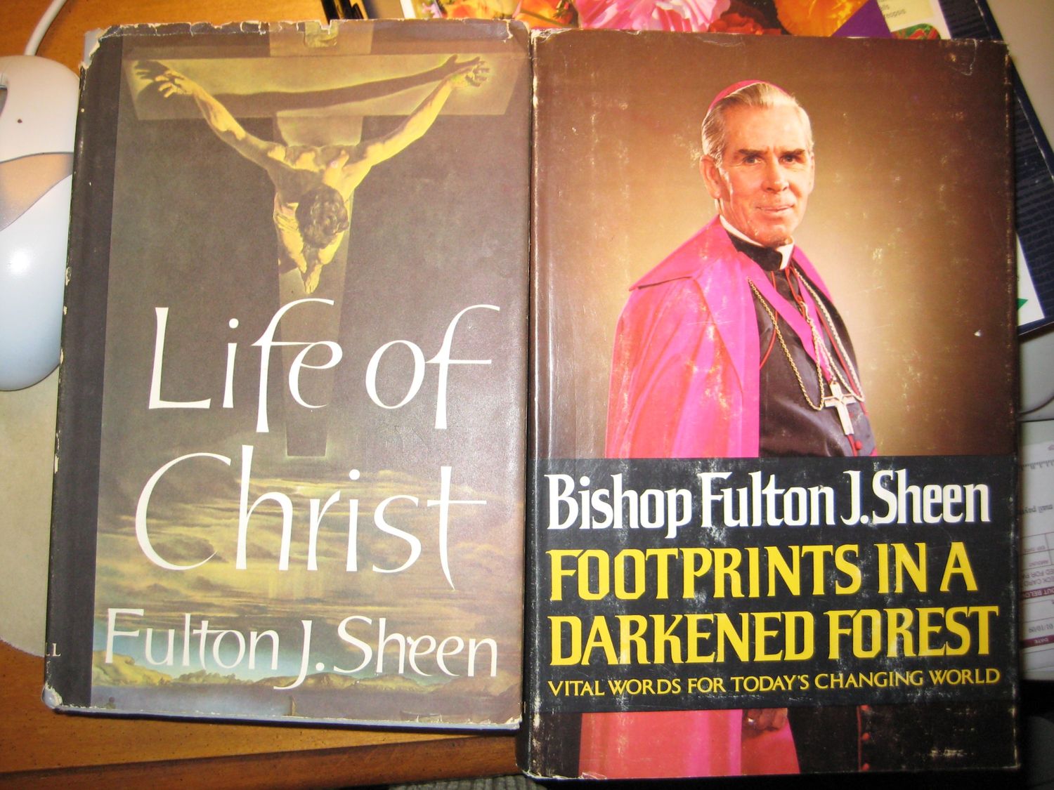 Footprints in a darkened forest....