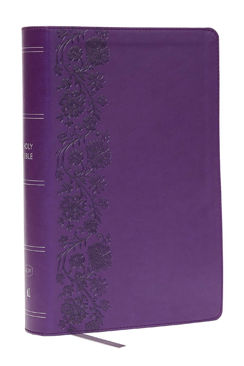 KJV Giant Print End-of-Verse Reference Bible, Purple Leathersoft, Red Letter, Comfort Print