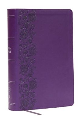 KJV Giant Print End-of-Verse Reference Bible, Purple Leathersoft, Red Letter, Comfort Print