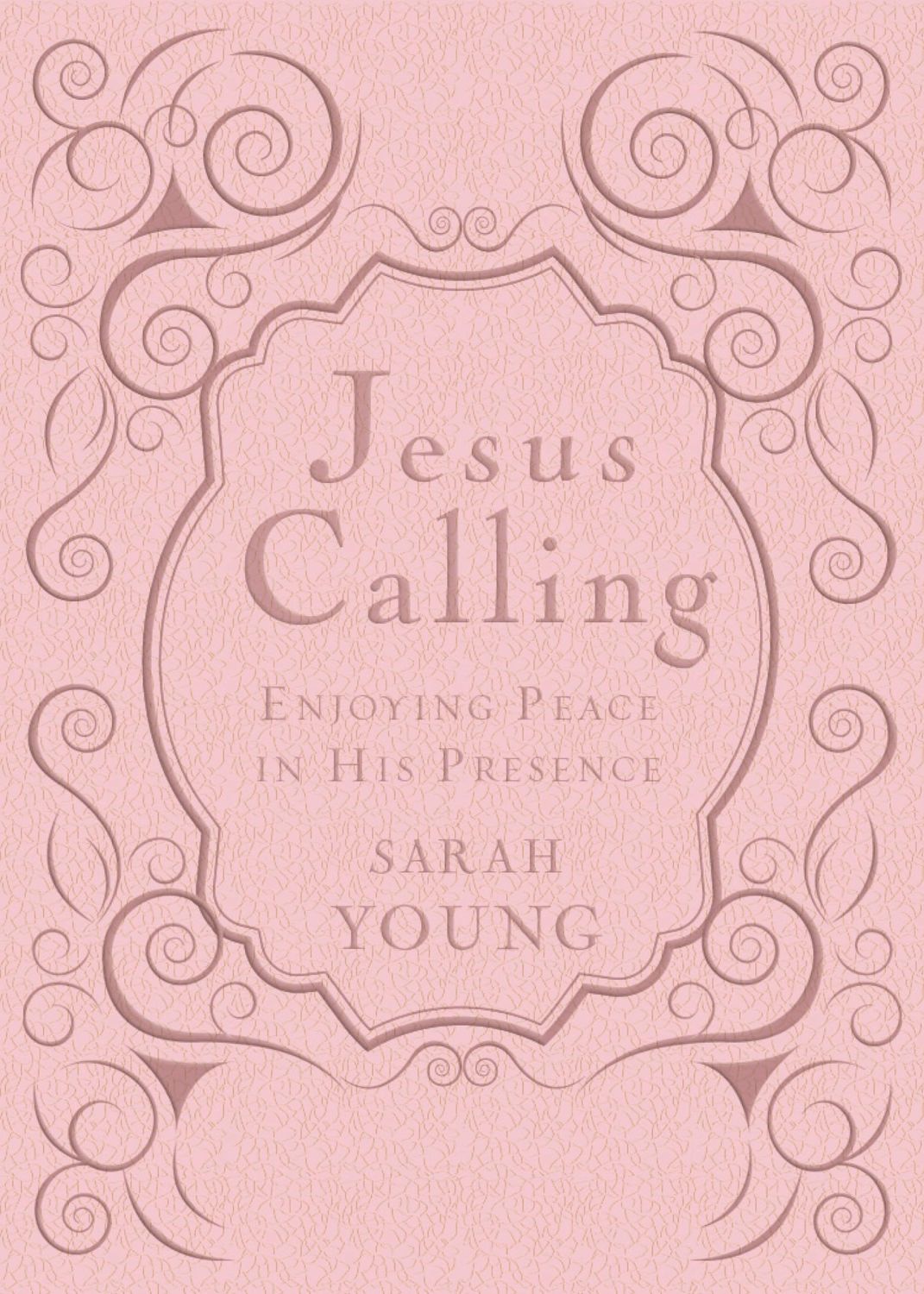 Jesus Calling, Pink Leathersoft, with Scripture References: Enjoying Peace in His Presence